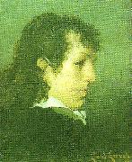 Carl Larsson portratt av okand yngling France oil painting artist